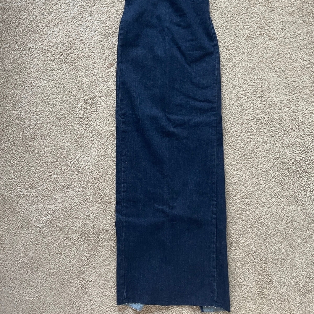 Zara Dark Blue Denim Dress - Picture 4 of 9